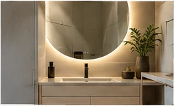 Banheiro com gabinete planejado